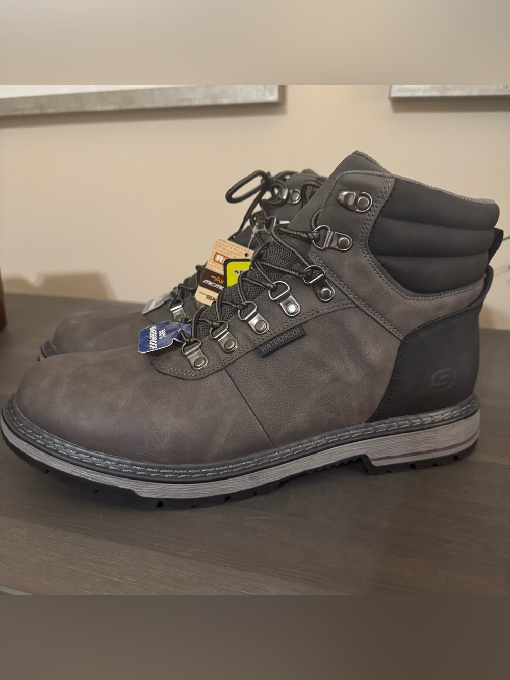 Skechers Men's Waterproof Lace-Up Corado-JAXX Boots NWT 11
